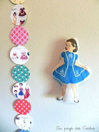 Guirlande paper doll Au pays des Cactus 3