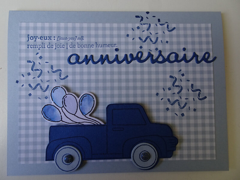 31b Carte Camion anniversaire