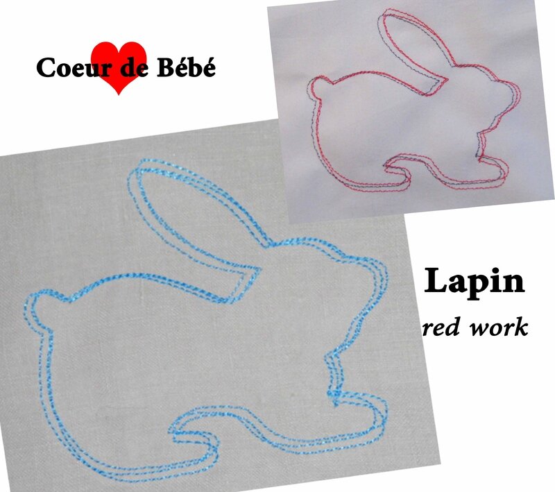 lapin redwork