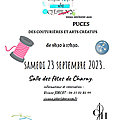 Puces des couturières des Ateliers <b>Créatifs</b> de Charny (Yonne)