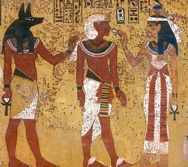 Anubis, Touthankamon, Hathor
