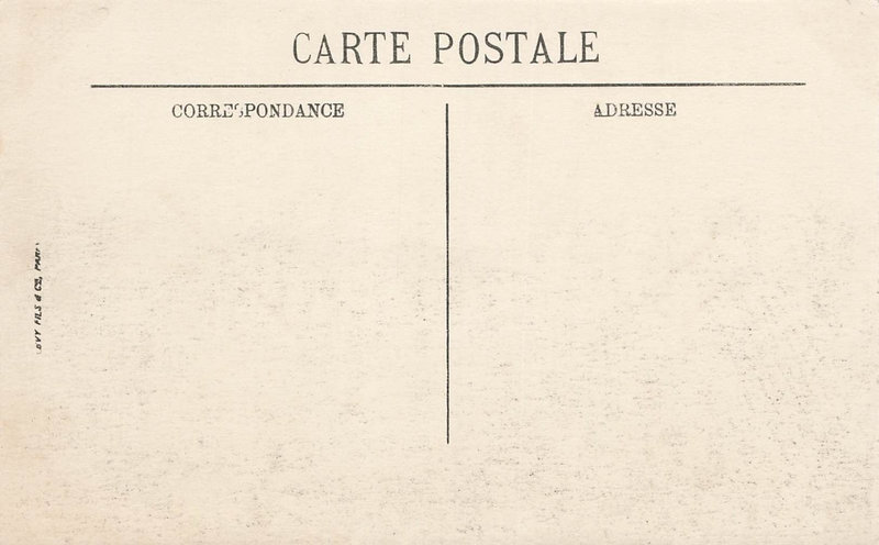 CPA Verso après 1903