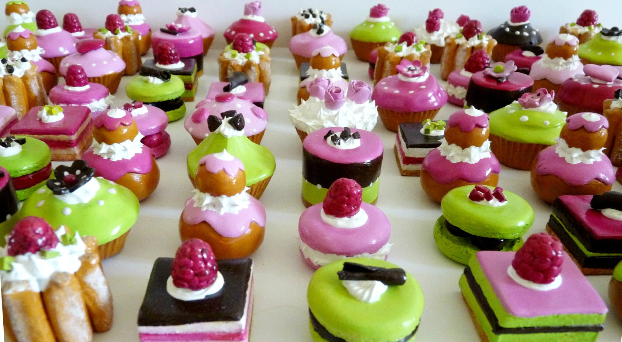 Mignardises aux couleurs d'un mariage