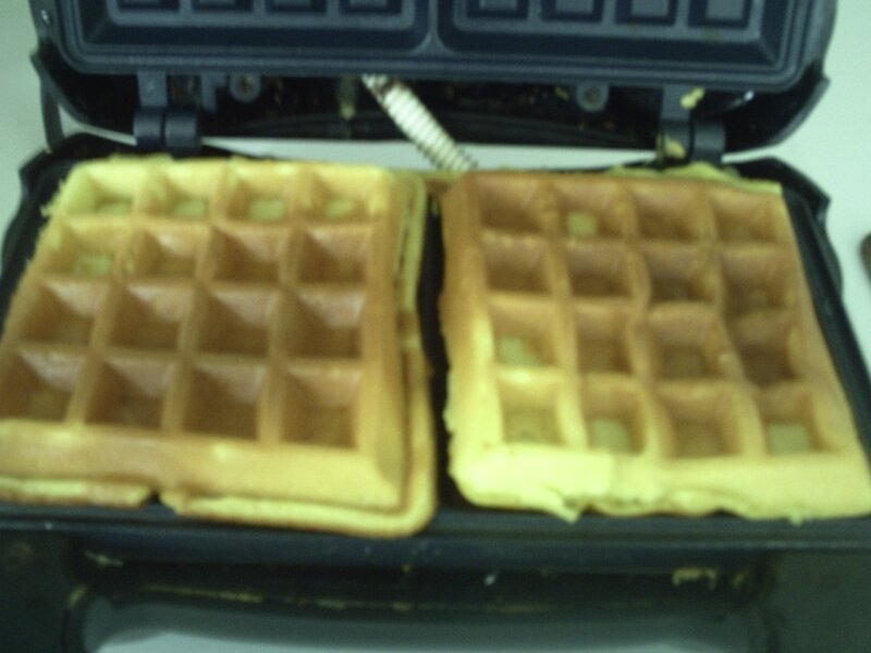 gaufre dans le gaufrier