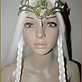 Diadème Tiare Mariage Elfique Elfe Forêt Sylvestre Medieval fantasy Cosplay Elf Elven Fairy Wedding Tiara Headdress 