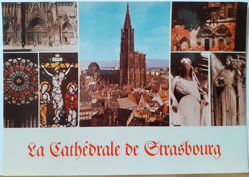 Cathédrale de Strasbourg datée 1971 écrite