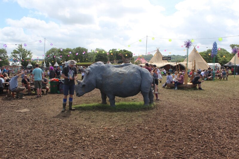 Glastonbury festival samedi 27 juin 2015 Hospitality area