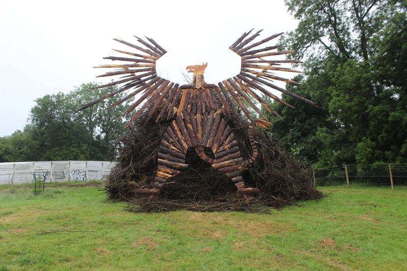 Opening Ceremony phoenix Glastonbury festival 2015 Sacred Space King's Meadow Field