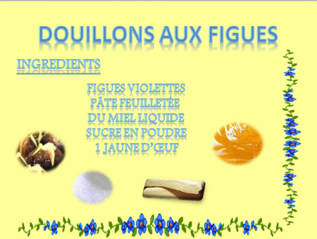 DOUILLONS AUX FIGUES I