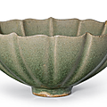 A rare green Jun bracket-lobed bowl, Northern Song-Jin dynasty, 12th-13th century