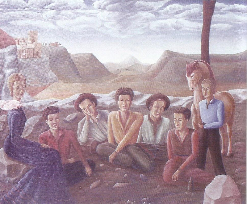 Les Ouvriers au repos chantant 1950