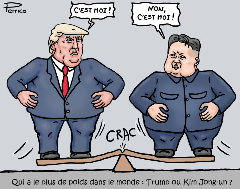 Trump et Kim Jong-un - c'est tendu - 01 août 2020