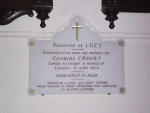 55700 - Suzy Saint Martin - plaque eglise