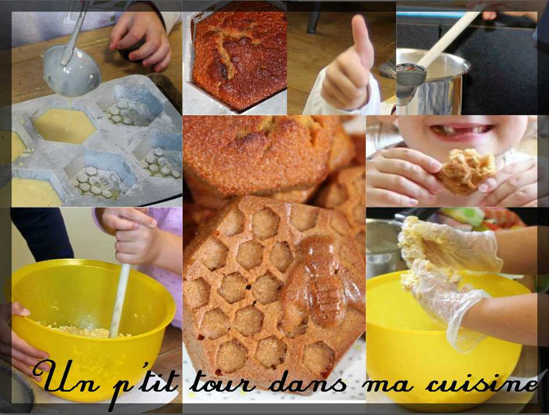 Mosaïque gâteaux miel