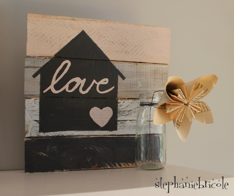 CADRE PALETTE VIEILLIE DIY