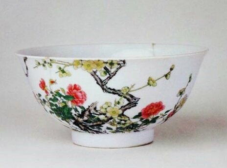 Prunus and Rose bowl