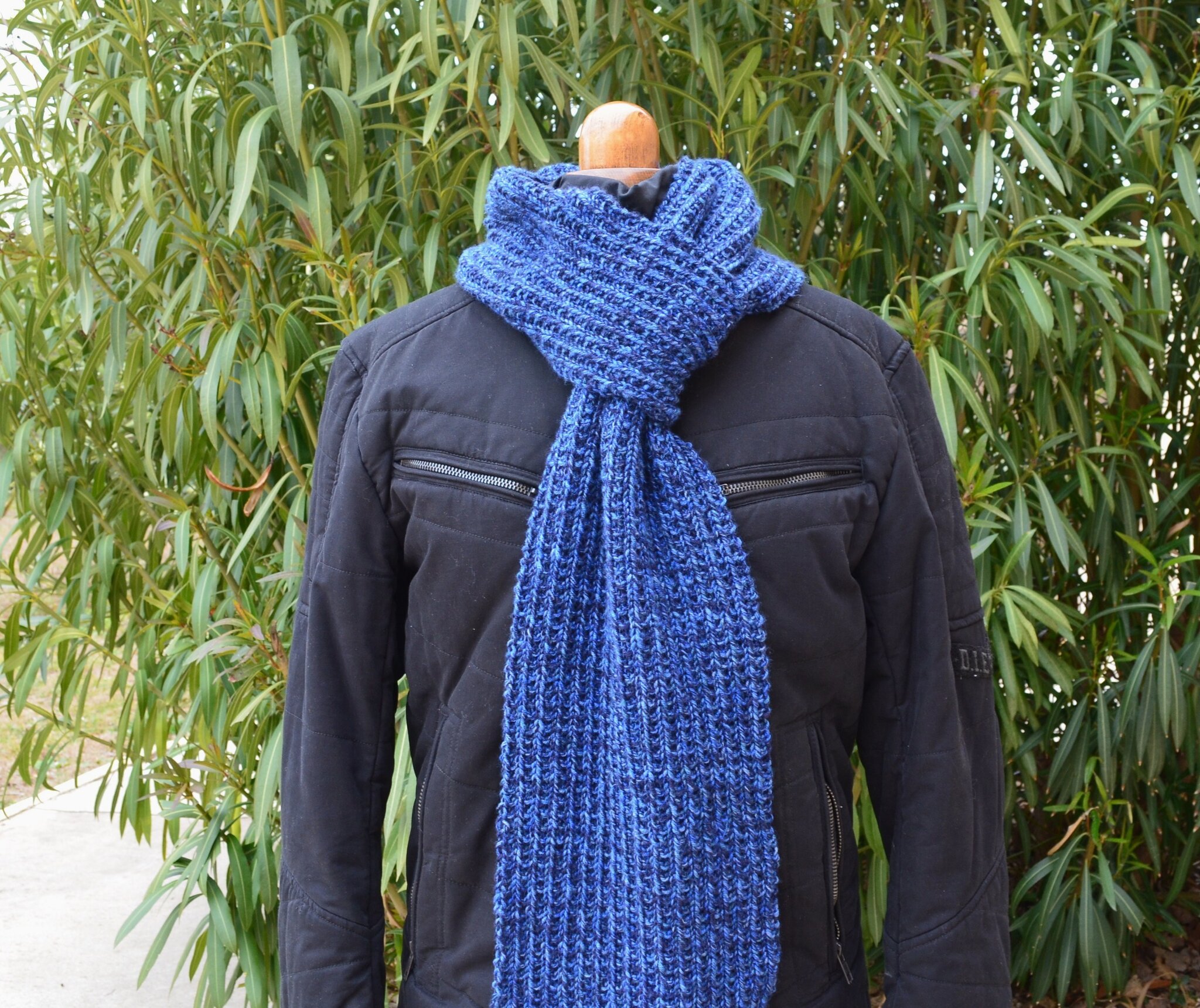 Une écharpe pour homme... La chouette bricole