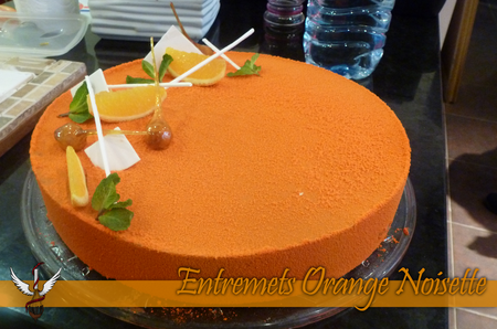 Entremet Orange noisette