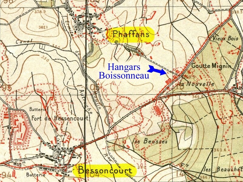 Carte Fontaine-1918 réduite Bessoncourt BF