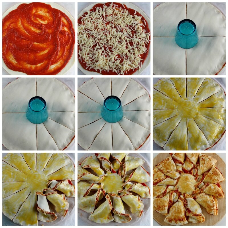 Sole di sfoglia pizza Collage