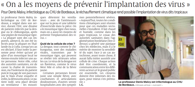 2022 08 31 SO On a les moyens de prévenir l'implantation des virus dits tropicaux