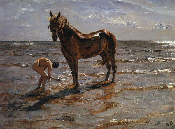 bathing-a-horse-1905