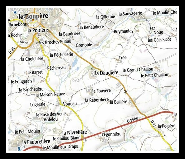 Le Boupère - carte -