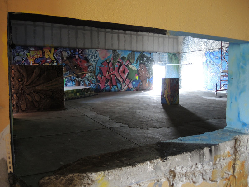 Street art city, le bunker, intérieur (03)