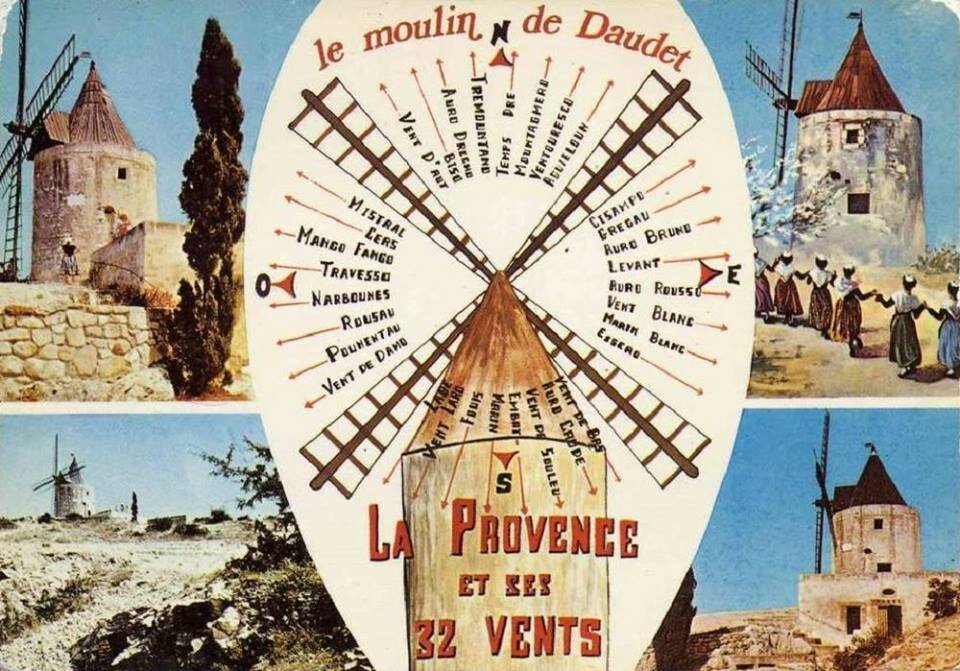 Le moulin de Daudet-La Provence et ses vents