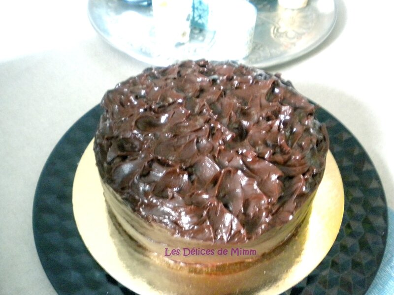 Mud cake et sa ganache aux 2 chocolats 2