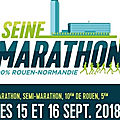 Rouen - dimanche 16 septembre 2018 - 1er Seine Marathon 76