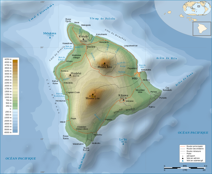 Carte Big Island