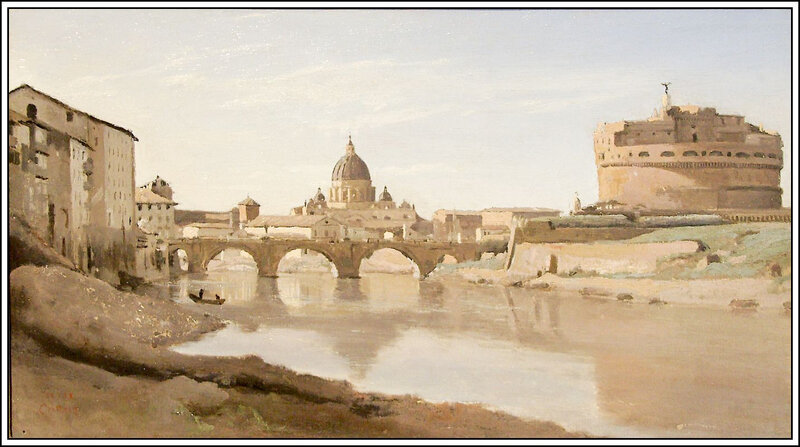 Jean-Baptiste Camille Corot - vue de Rome (1826)