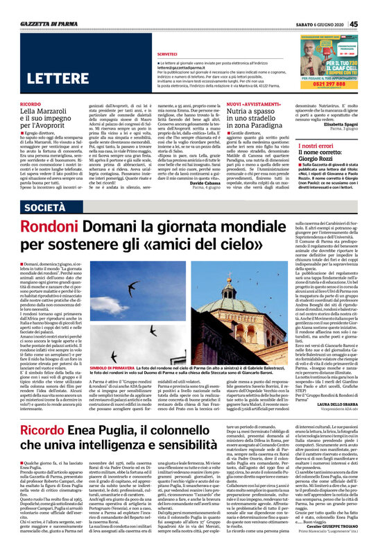 Gazzetta 6 giugno 2020