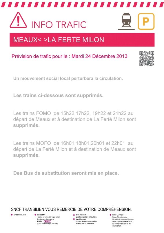 Grève ligne P-Meaux-LFM (241213)