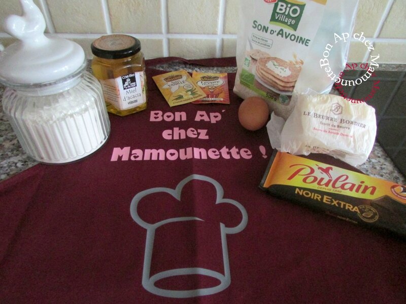 cookies au son d'avoine miel d'acacia et pépites de chocolat 001