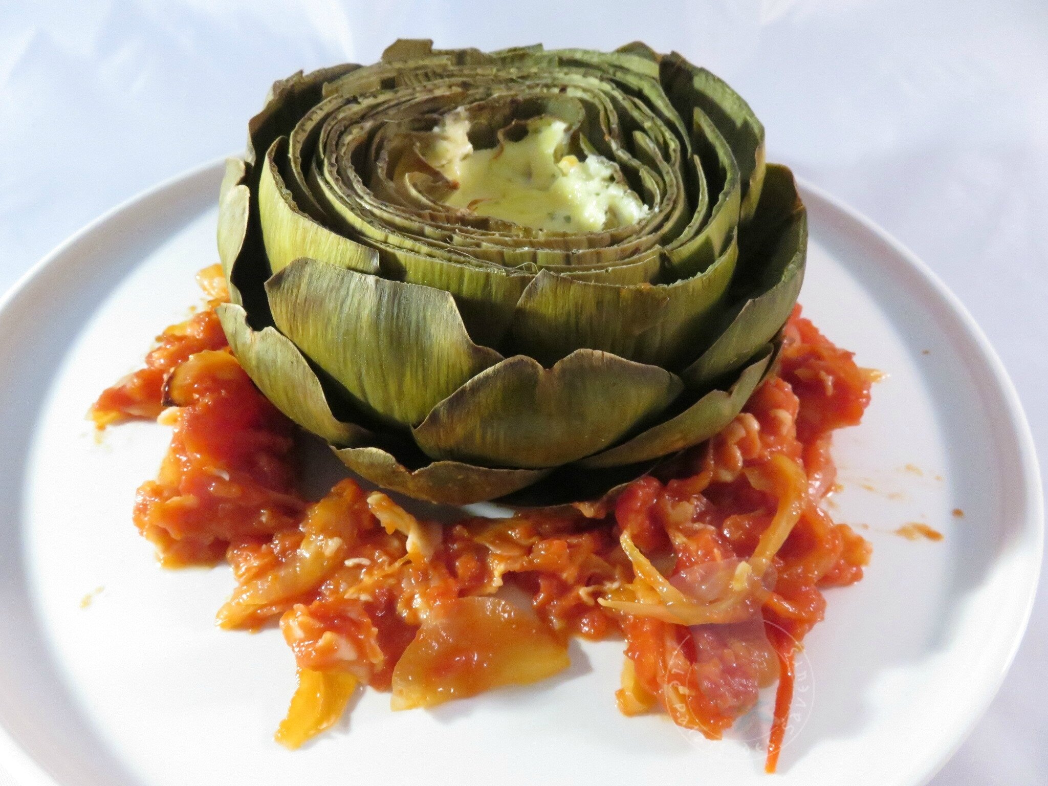 Artichaut farci au brocciu