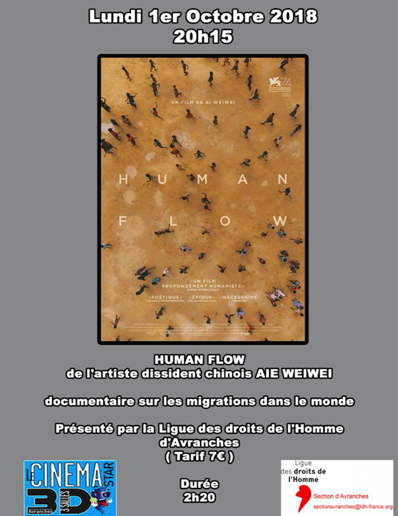 Human Flow_Ligue des Droits de l'Homme_2018_Avranches_cinéma