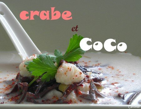 Soupe de crabe au lait de coco et champignons noirs recettes Tarte au crabe et champignons