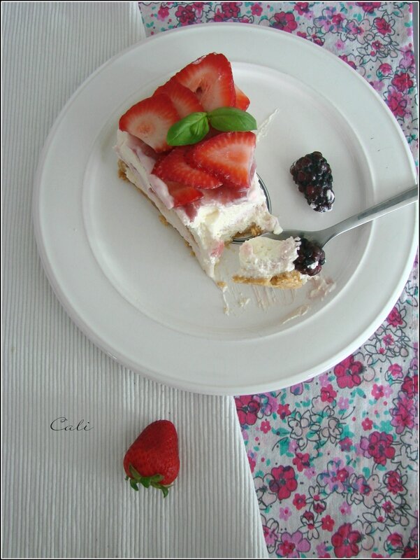 Cheesecake sans cuisson aux Fruits Rouges 004