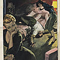 1958, Illustration fait divers <b>Lana</b> <b>Turner</b> & sa fille par Walter Molino