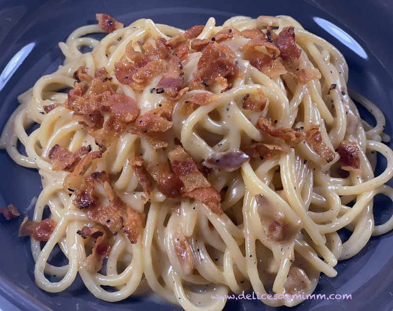 Les vrais spaghetti carbonara du chef Simone Zanoni