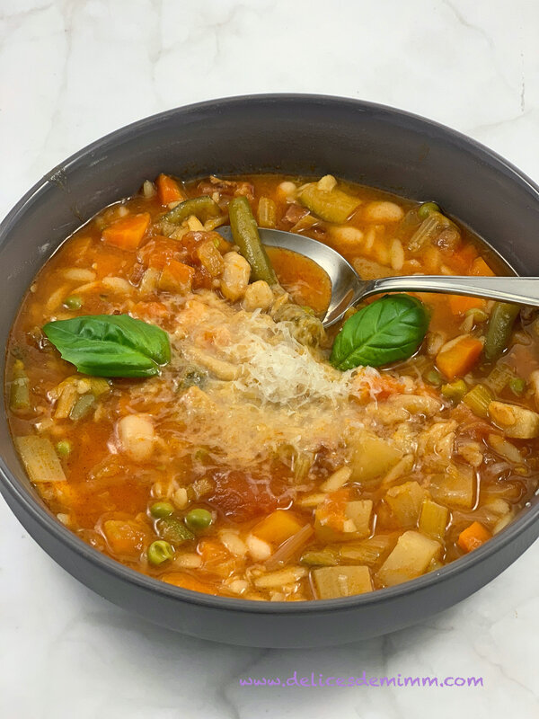Minestrone aux petites pâtes grecques 5