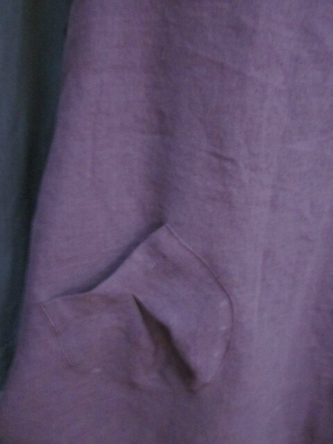 Robe CELESTE en lin prune - Taille 52 (4)