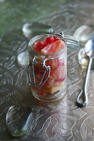 Saumon à la pomme et grenade 1