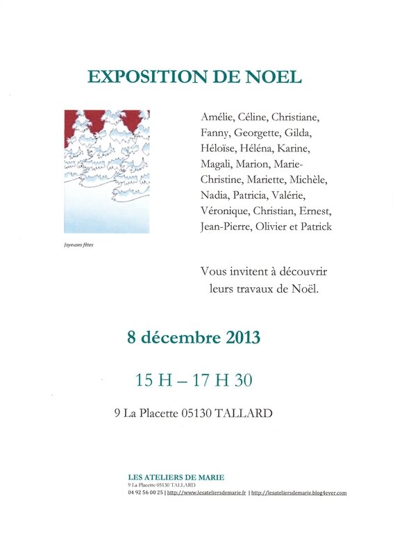 affiche expo noël 2013