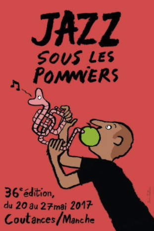festival Jazz sous les Pommiers 2017 Coutances visuel affiche