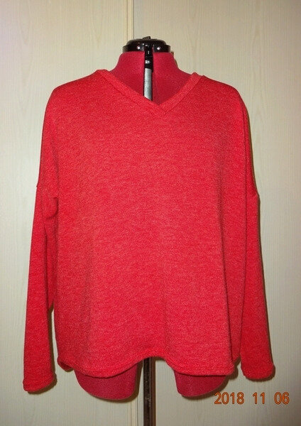 pull oversize rouge 1