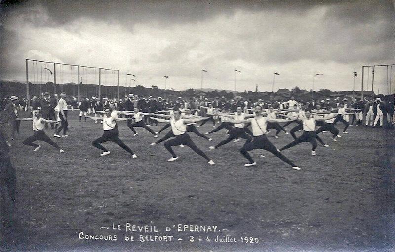 1920 07 03-04 Belfort CPA Concours Le Réveil d'Epernay