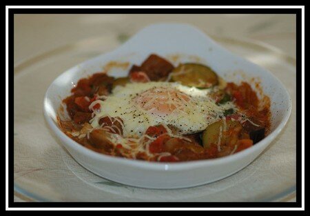 Oeufs cocotte à la ratatouille Oeufs cocotte à la ratatouille